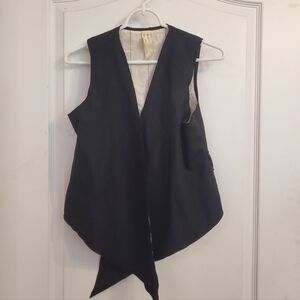 Little Creative Factory black open vest sz 12